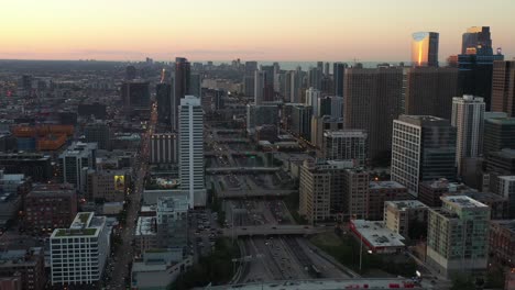 traffic on i-90 - chicago rush hour