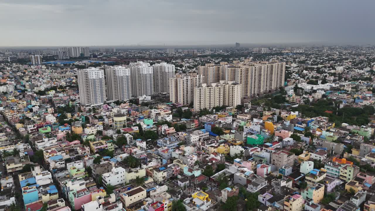 A versatile set of high-angle videos. The collection captures a vast urban sprawl from day to night, perfect for showcasing cityscapes, population density, and the vibrant energy of urban life