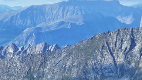 majestic mountains with rocky terrain in lonketinden, south senja, norway