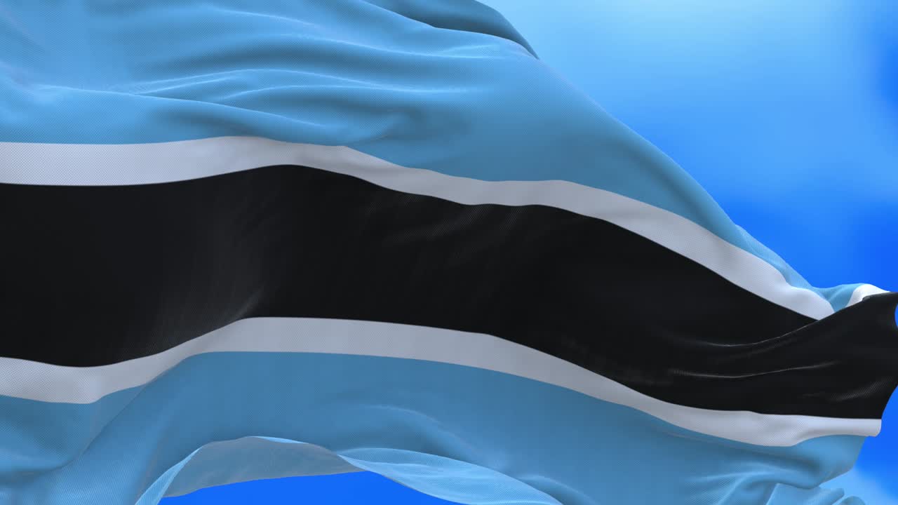 보츠와나 발의 끊임없는 루프.