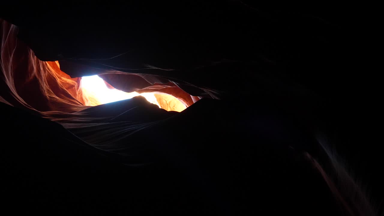 Dramatic Light and Shadow Play in a Slot Canyon