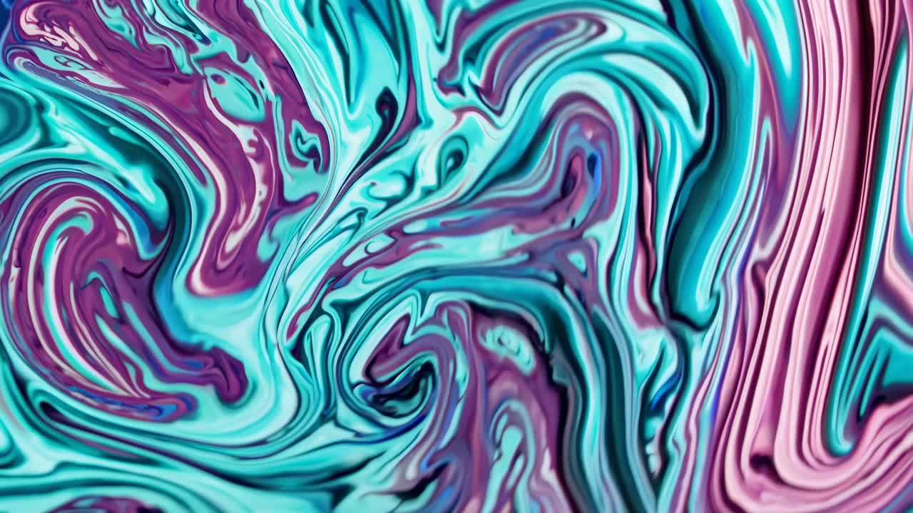 Abstract Marbled Liquid Art