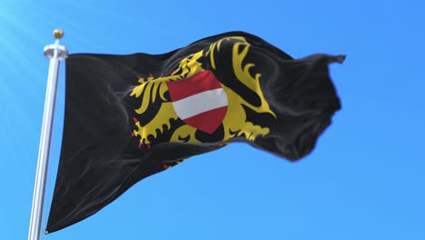 flagge der provinz flämisches brabant in der flämischen region, belgien.