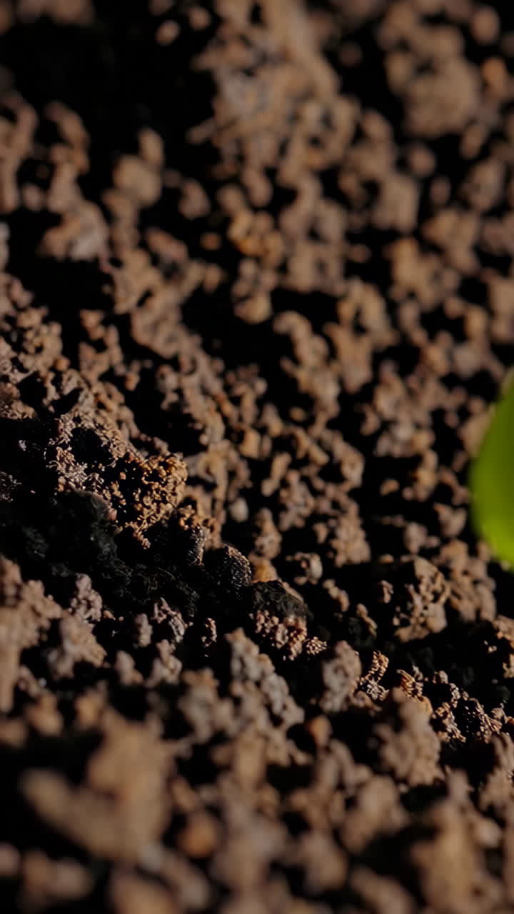 brote que emerge del suelo