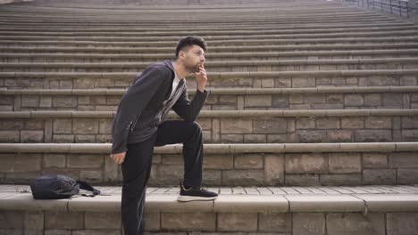 thoughtful young man thinking idea, dreaming or undecided.