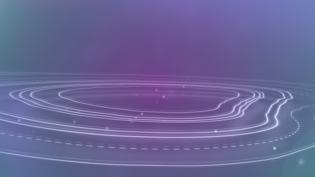 움직이는  ⁇  선 위에 빛의 다채로운 반점이 있습니다.