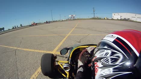 time trial race with an open wheel race car