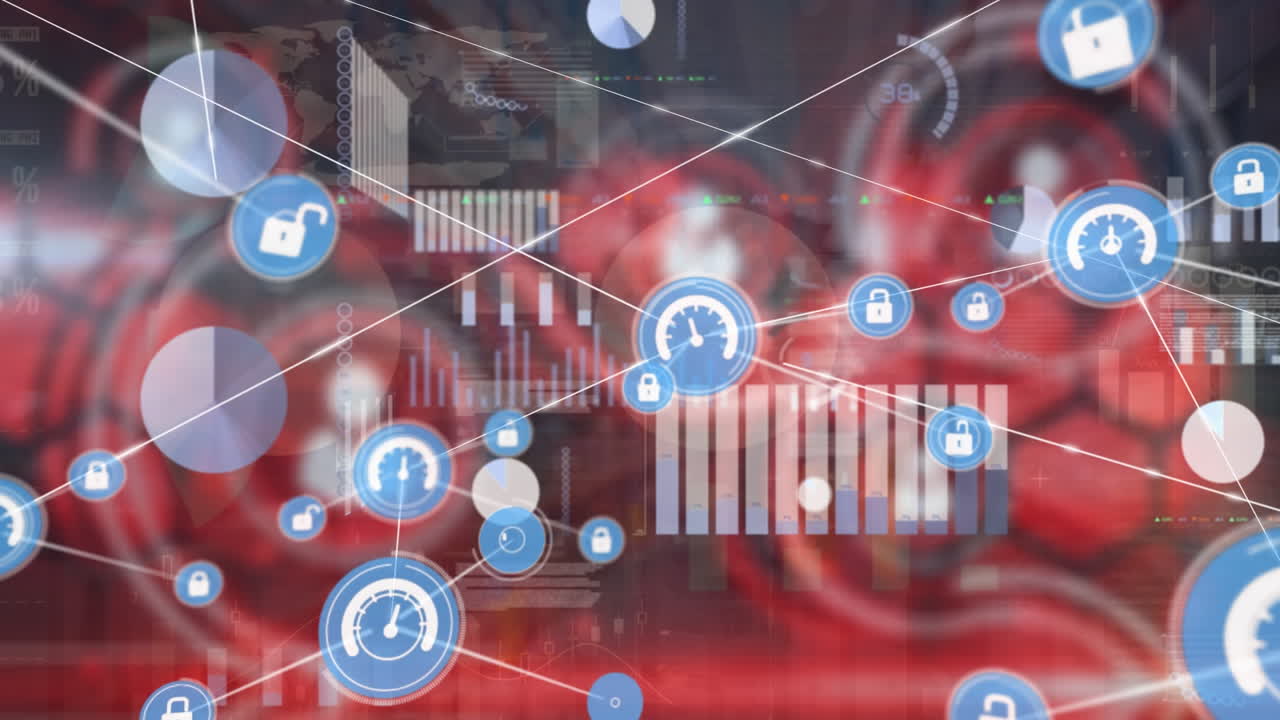 데이터 프로세싱을 통한 연결 네트워크의 애니메이션