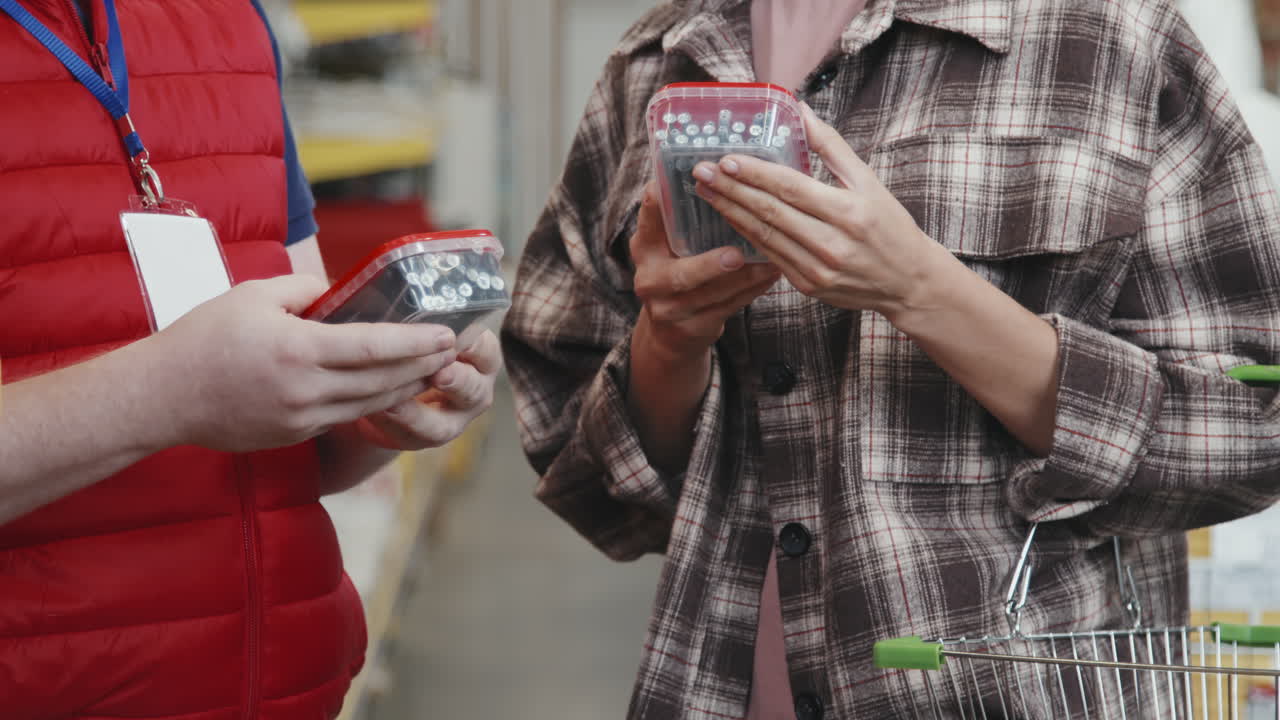 Slowmo of Hardware Store Employee Helping Customer