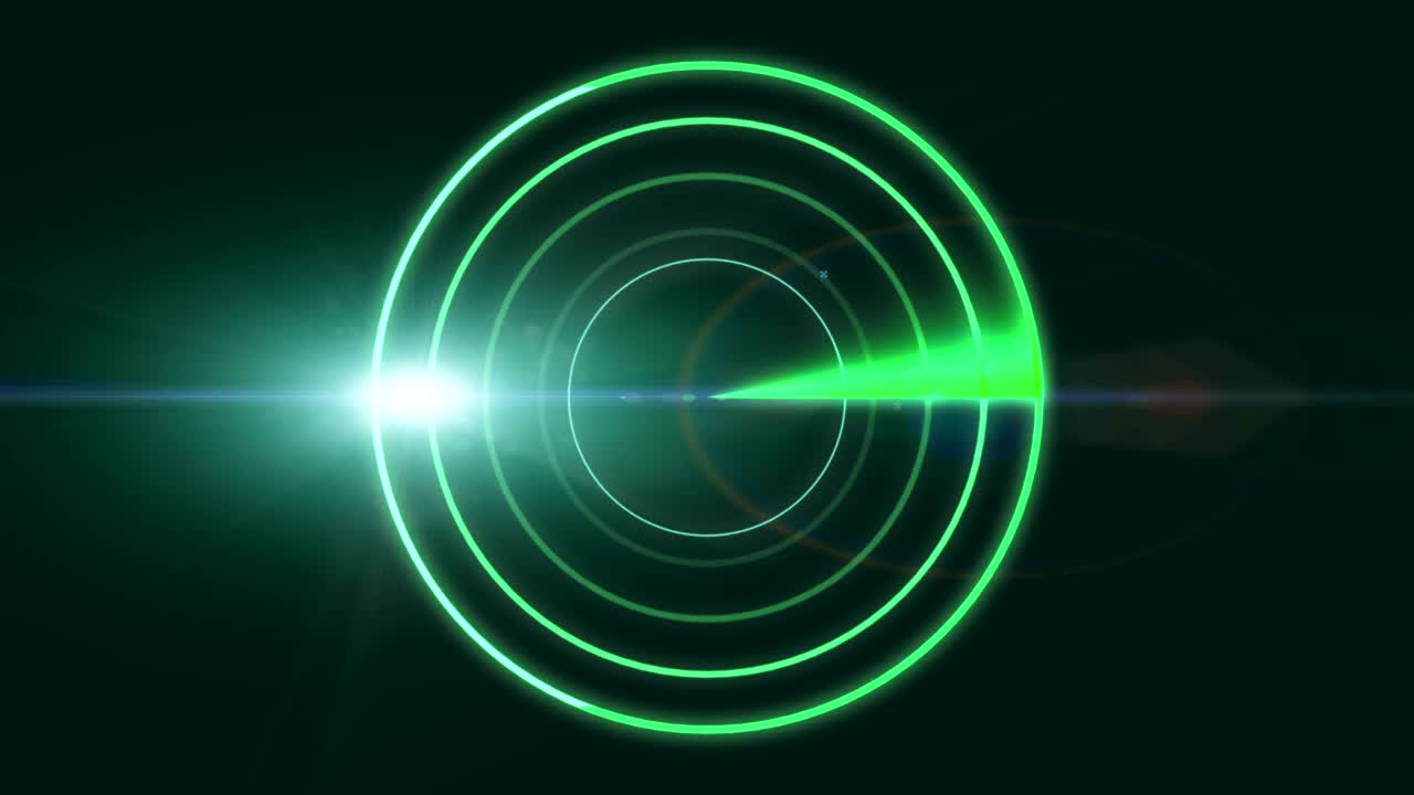 Radar met HUD-ontwerp.