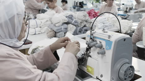 clothing factory production line
