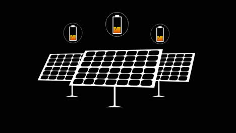 solar panels generating clean energy