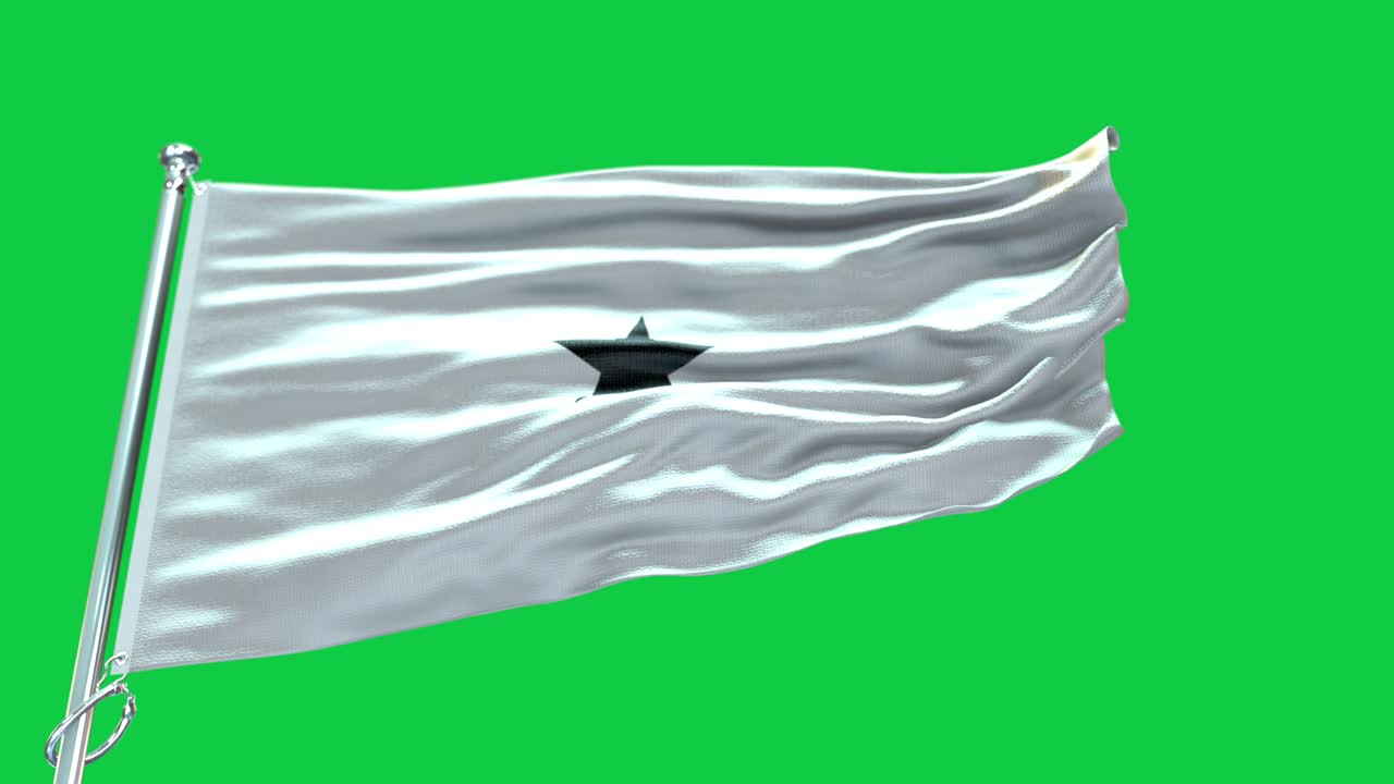 4k bandera muy detallada de ghana - bandera de ghana alto detalle - bandera nacional de ghana patrón de ondas elementos en bucle