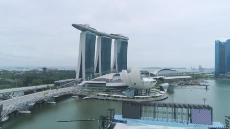 marina bay sands and science museum, singapore