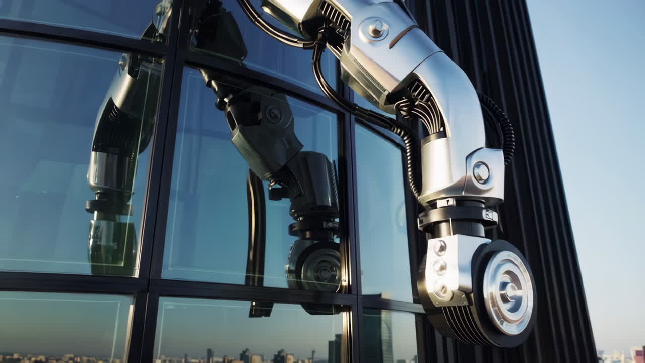 Robotic Window Cleaning on a Modern Building