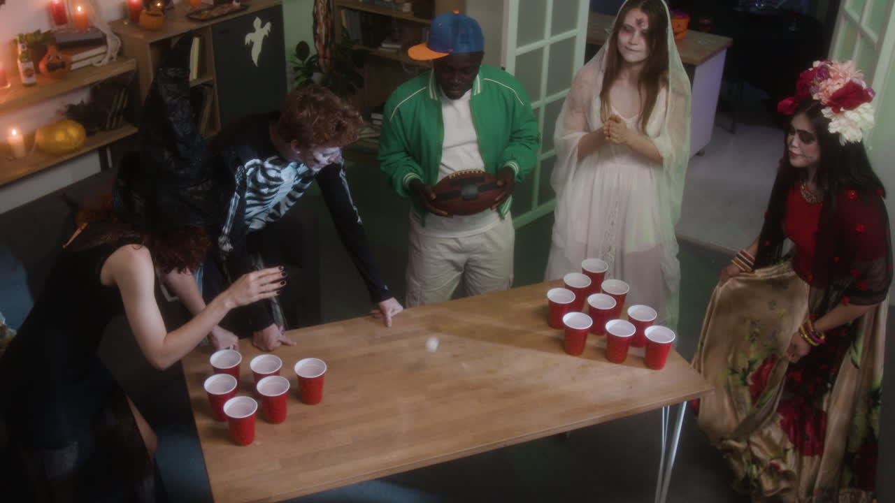 Halloween Party Beer Pong