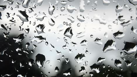 raindrops on window glass