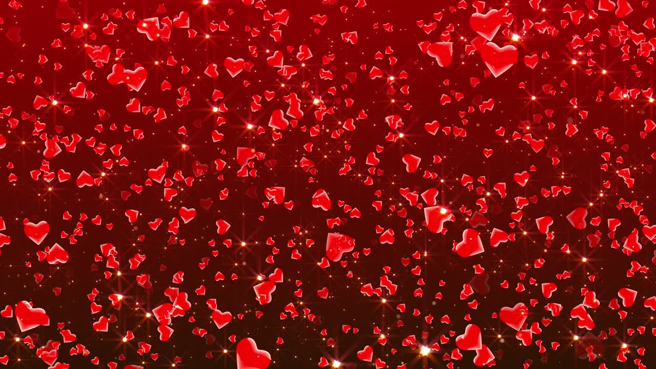 4k 발렌타인 하트 루프 배경