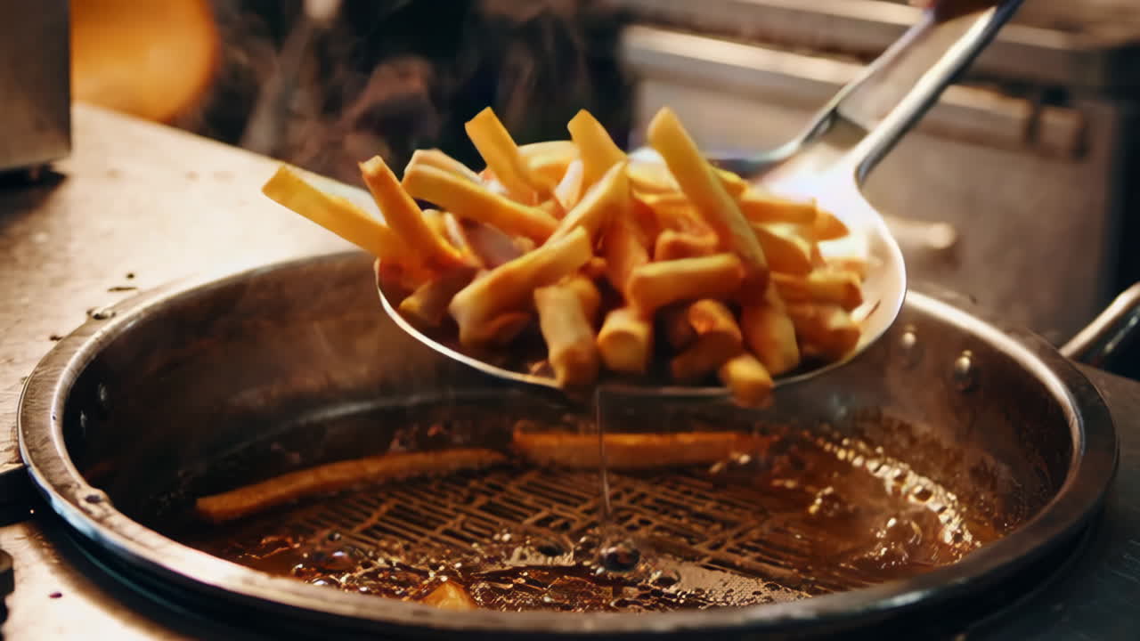 Cucinare patatine fritte