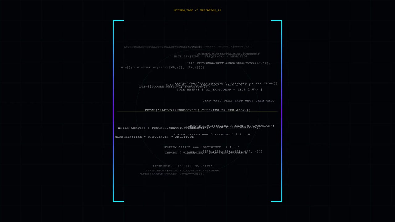 Digital Data Stream Interface with Scrolling Programming Code