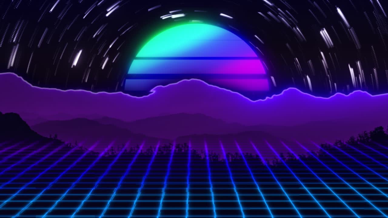 Paesaggio retro-futuristico