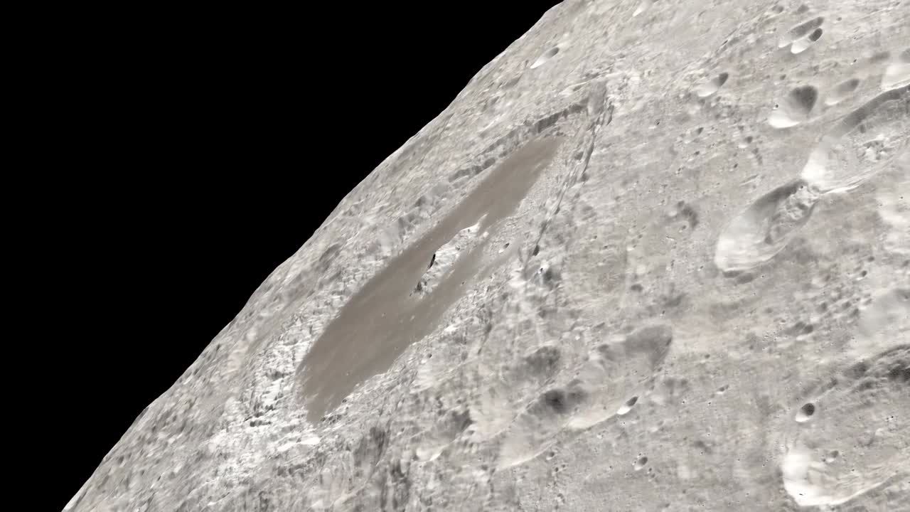Nasa Compilation Of Scenes Of the Lunar Surface Including An Earthrise During the Apollo 13 Mission