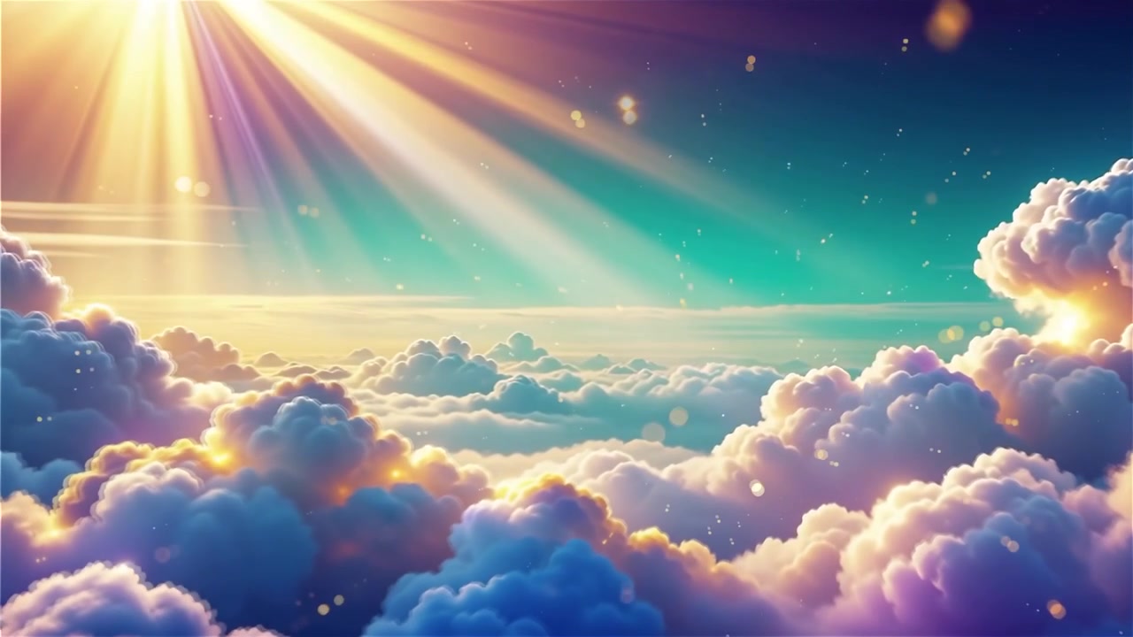 Sfondo di Adorazione Cristiana con Luce Celeste