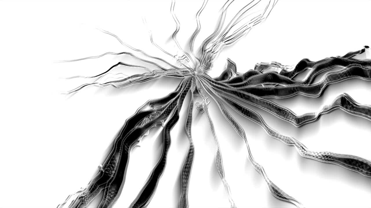 Abstract Background Rotating Organic Form 7