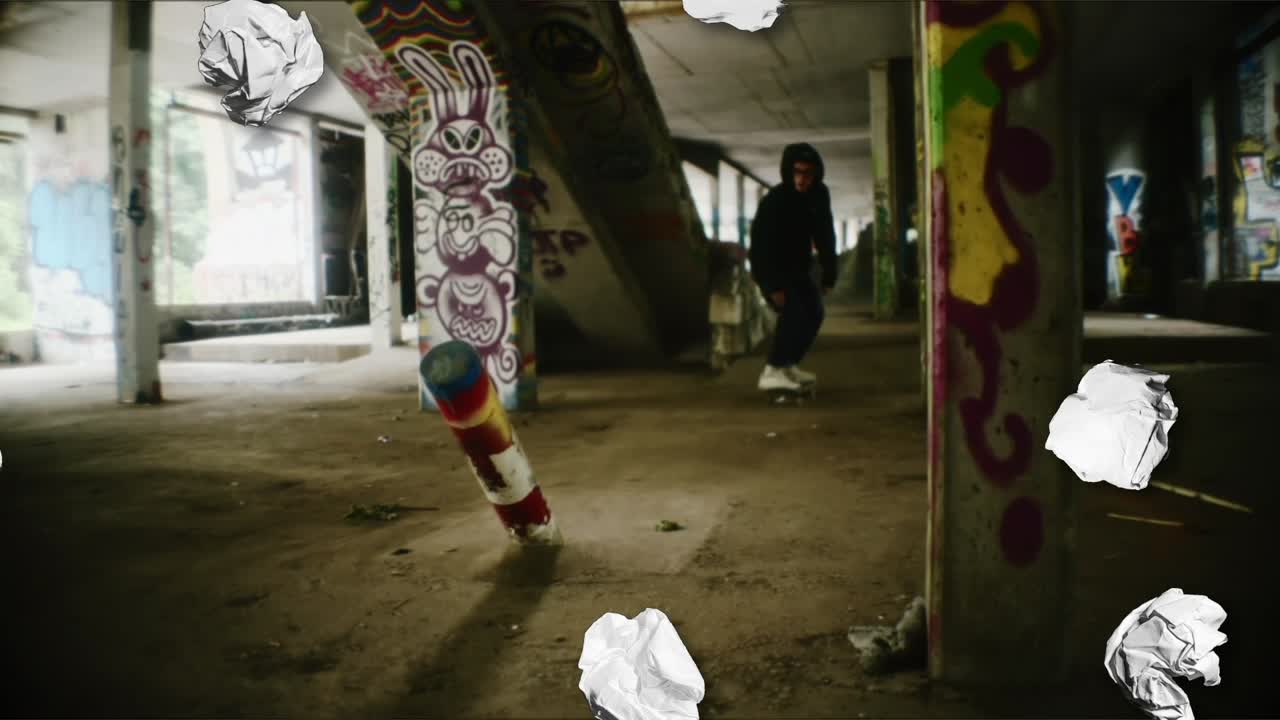 Arte acrobatica urbana e graffiti