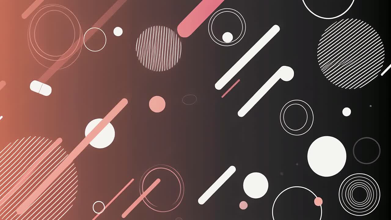 Animated Abstract Background with Dynamic Geometric Shapes