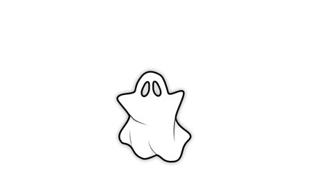 fantasma. esperando la descarga. cargando. ilustración de video en 4k.