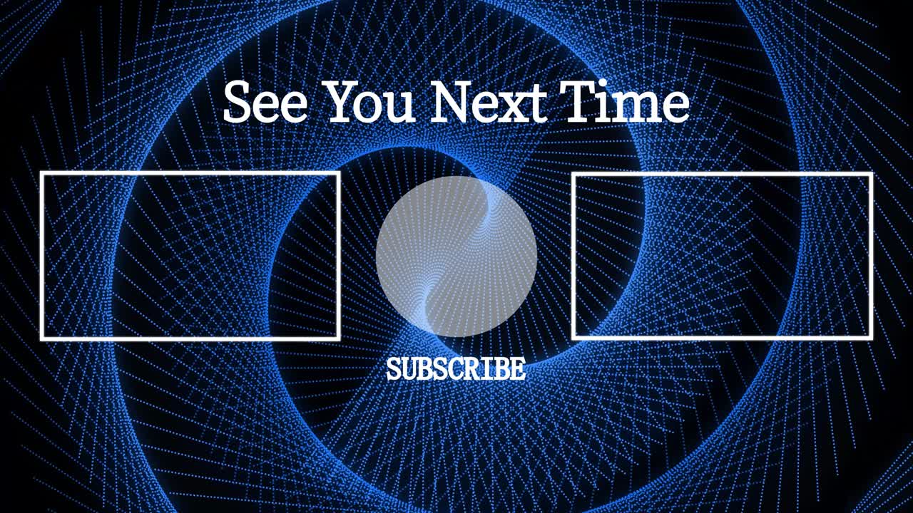 멋진 엔딩 카드 엔딩 스크린 모션 그래픽