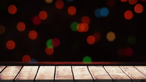 animación de luces de hadas de navidad parpadeando sobre un fondo negro