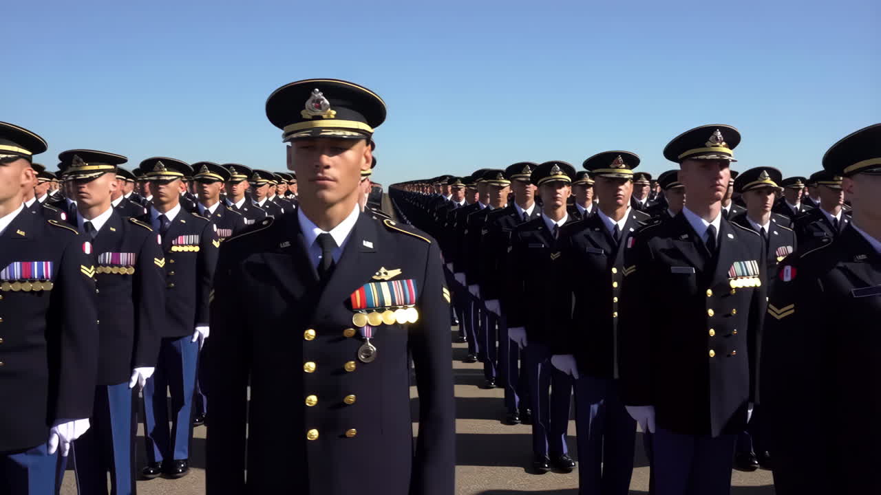 U.S. Army Soldiers in Formation