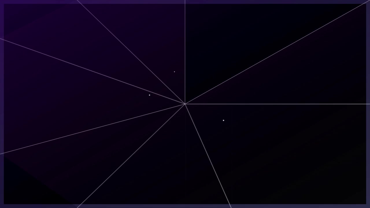 Abstract Dark Background with Geometric Lines and Pulsing Light Points
