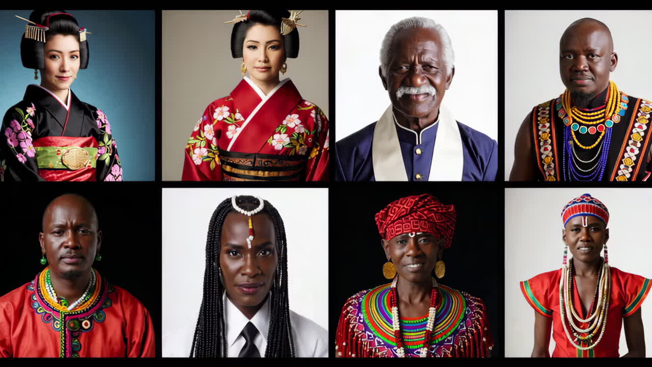 Diverse Portraits of People from Different Cultures
