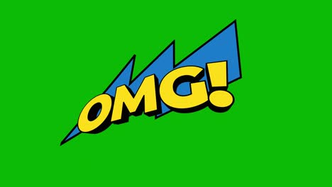 omg comic style graphic