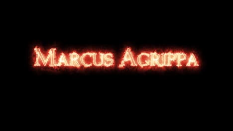 marcus agrippa written with fire. loop