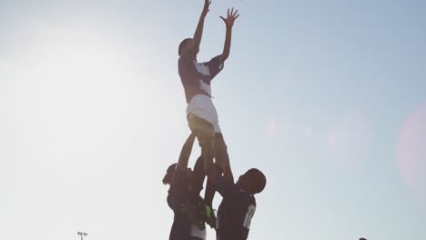 young adult female rugby match