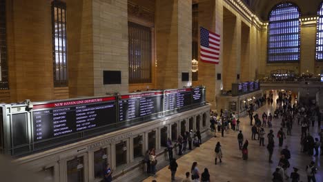 grand central terminal is where hurried commuters catch trains on the metro-north railroad, and curious tourists take a moment