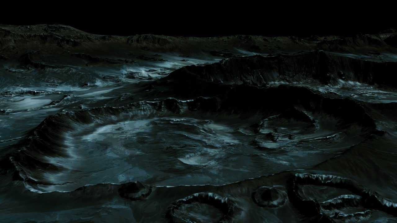 поверхность луны с множеством кратеров