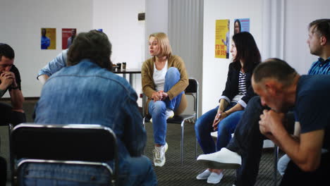reunión del grupo de apoyo
