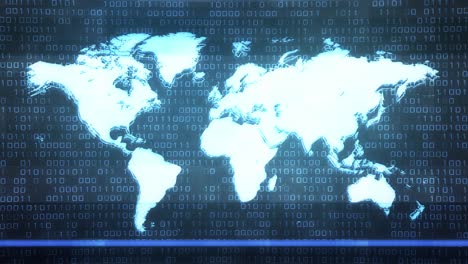 4k loop glitch animation of futuristic global communication broadband internet connections.