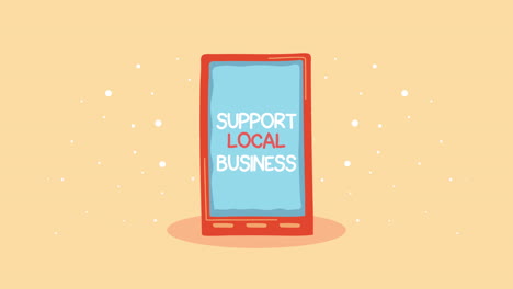 support local business - smartphone