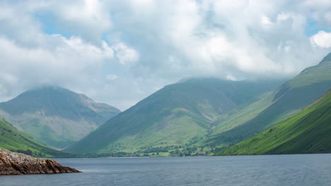 lake district, wastwater time lapse, wasdale, western lakes, unesco national park, clip 1