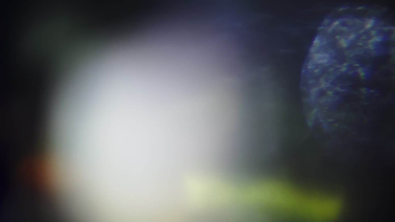 Transforming bokeh sci-fi dreamy holographic background