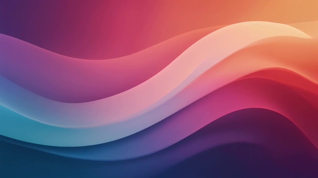 Abstract Background with Smooth Flowing Colorful Waves