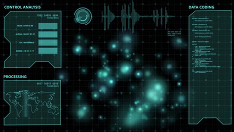 análisis de la tecnología de energía pantalla digital de visualización tablero de instrumentos. pantalla monitor de fondo de la tecnología futura.