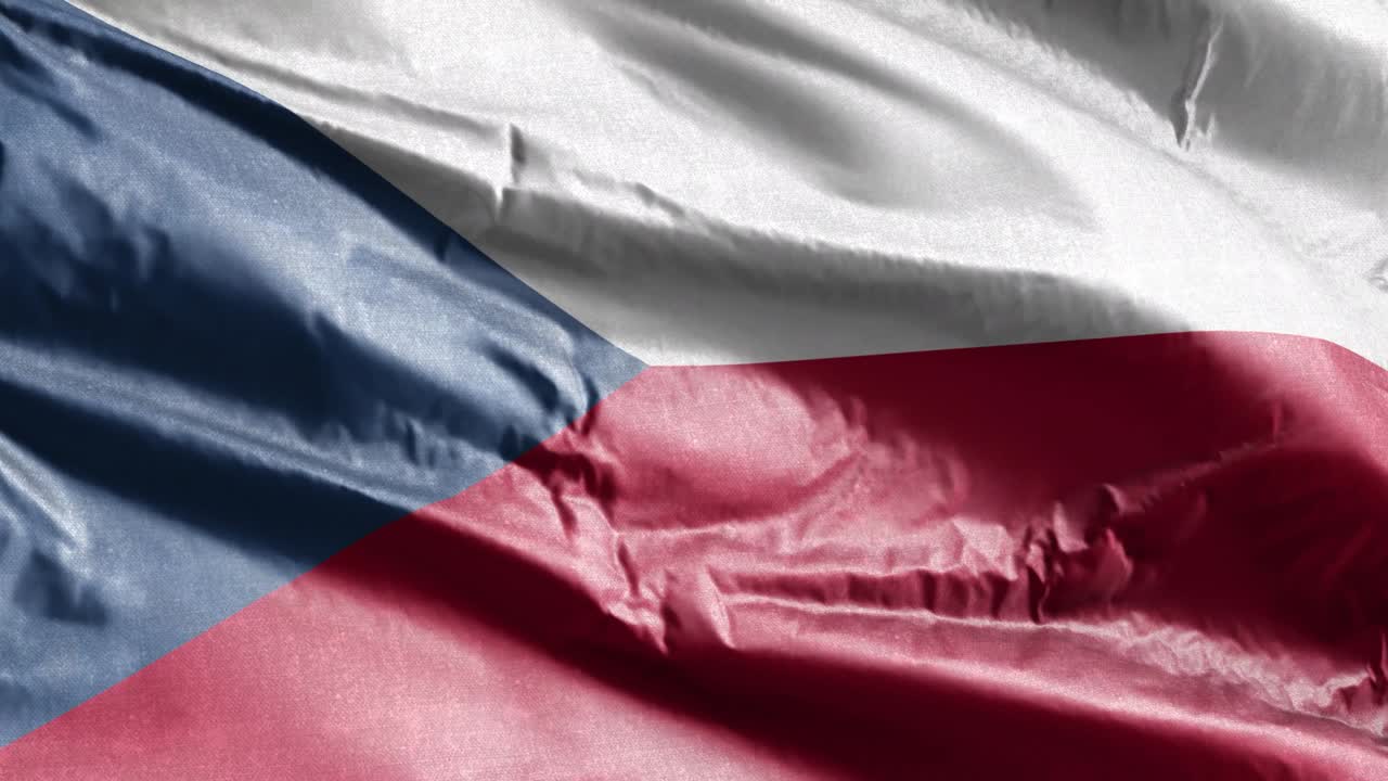 체코 공화국의 섬유 발은 바람의 순환에 천천히 흔들리고, 체코 공화국은 바람에 부드럽게 흔들리는 발, 직물 섬유 조직, 완전한 채우기 배경, 20 초 순환.