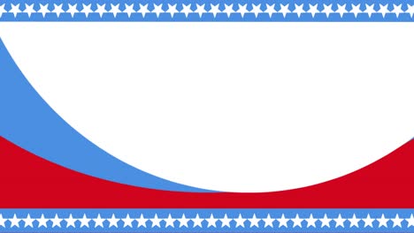 Animation-of-stars-and-stripes-of-flag-of-united-states-of-america-with-copy-space